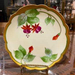 Rosenthal Bavaria E.W. Donath Studio Fuchsia Motif Plate (Signed Kitt for Joseph
